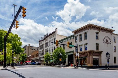 Charming downtown Bethlehem Stock Photos