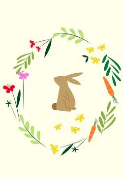 A charming Easter illustration Stock Illustration