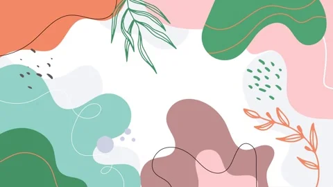Charming floral pattern with soft pastel colors and elegant designs on white Stock Footage 293651474