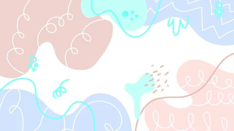 Charming floral pattern with soft pastel colors and elegant designs seamless 4k Stock Footage 293651592