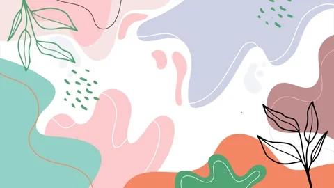 Charming floral pattern with soft pastel colors and elegant designs seamless 4k Stock Footage 293651616