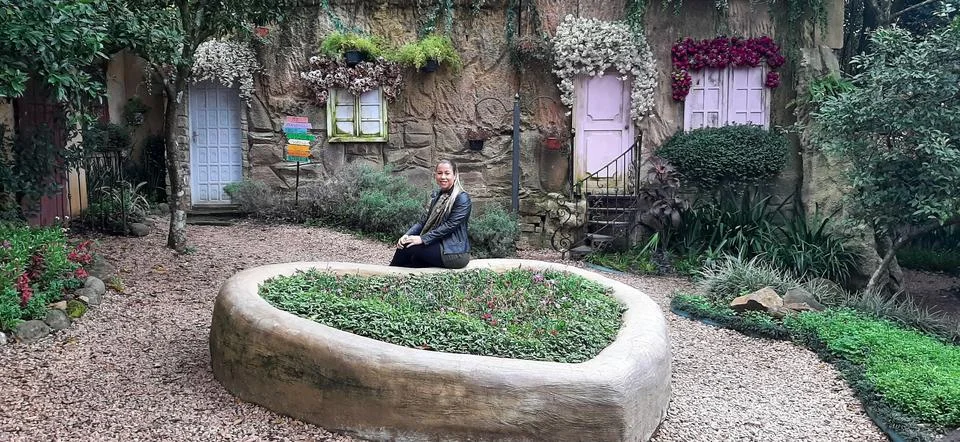 Charming garden Stock Photos