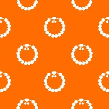 Charming gemstone bracelet pattern vector orange Illustrazione stock