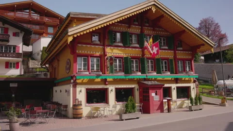 Charming House in Grindelwald Stock Footage 287381449
