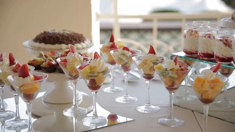 Charming kendi bar close up at the wedding Stock Footage 86601701