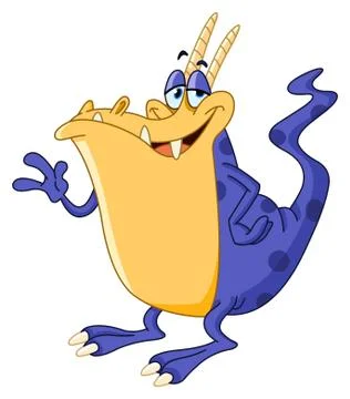 Charming monster Illustrazione stock