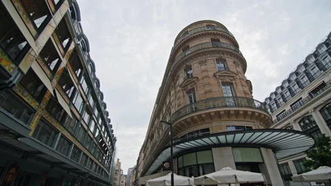Charming Paris cityscape with iconic streets architecture Stock Footage 313786400