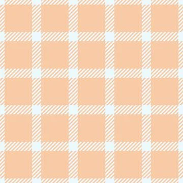 A charming peach and white gingham pattern, perfect for textile design, scrap Illustrazione stock