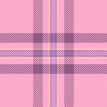A charming pink seamless plaid pattern featuring a delicate checkered textile イラスト素材