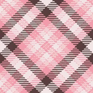 Charming plaid pattern in pink hues, conveying warmth and comfort. Ideal for  Stock Illustration