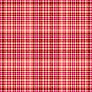 Charming seamless plaid pattern in various shades of pink, red, and cream. .. Stock Illustration