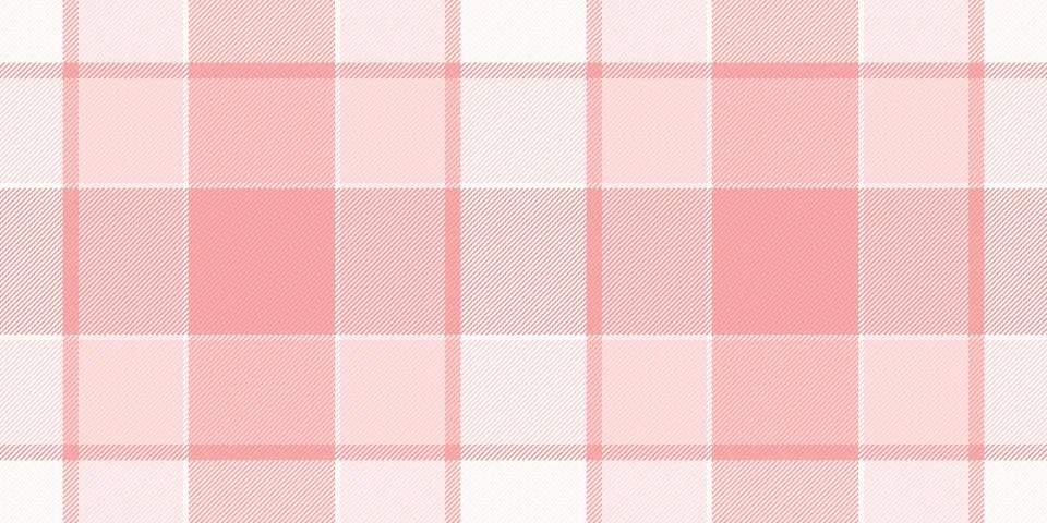A charming seamless vector plaid pattern in soft pastel pink and white. This  Stock Illustration