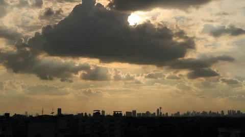 Charming of sky sunset Stock Footage 37206684