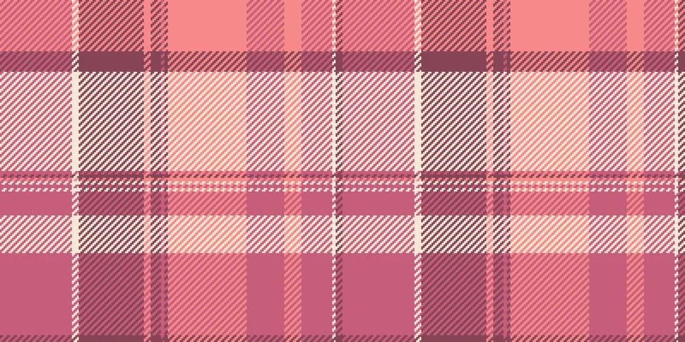 A charming, textured tartan pattern in soft pink hues, ideal for textile desi Illustrazione stock