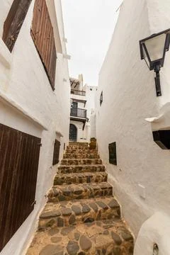 The charming town of Binibeca on Menorca.  Foto stock