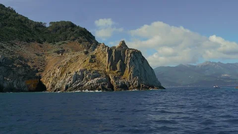 Charming view of the Mediterranean coast Stock-Footage 74457428