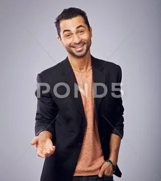 Charming young man Stock Photos