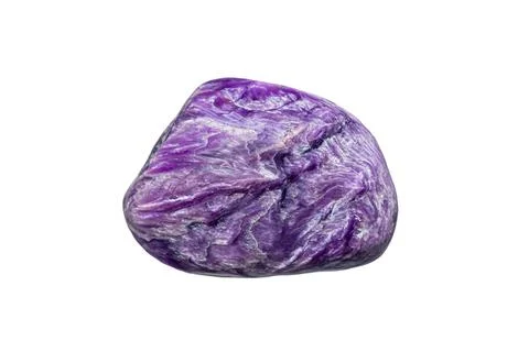 Charoite gemstone on dark background Stock Photos