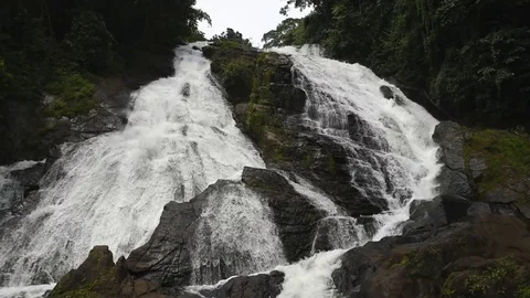 Charpa waterfall  Video stock 83571585