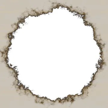 Charred  paper frame Stock Illustration