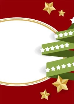 Charstmas tree gidts material back Stock Illustration