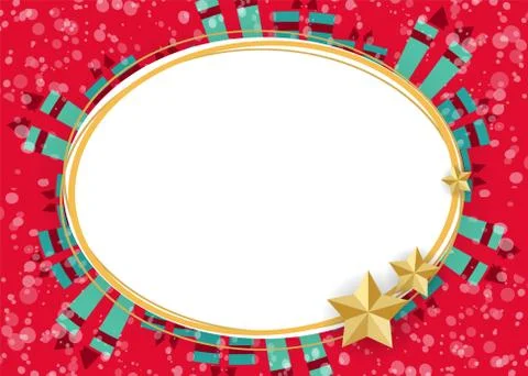 Charstmas tree gidts material back Stock Illustration
