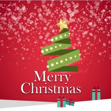 Charstmas tree gidts material back Stock Illustration