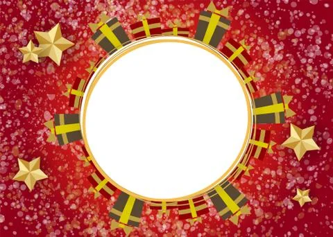 Charstmas tree gidts material back Illustrazione stock