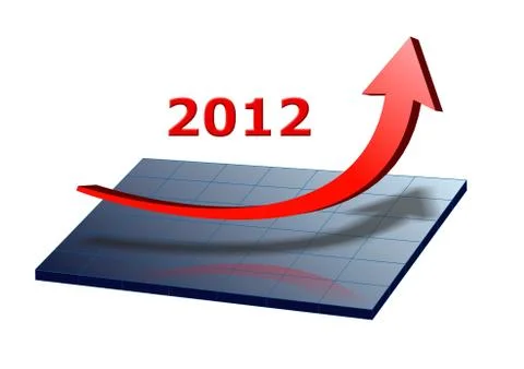 Chart 2012 Stock Illustration