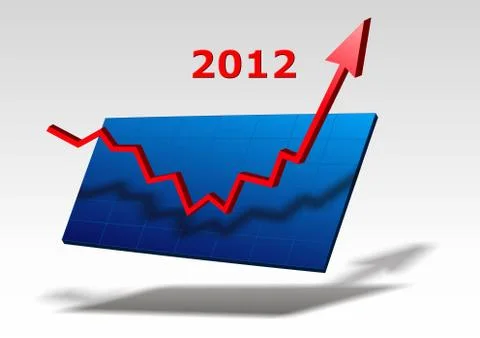 Chart 2012 Stock Illustration