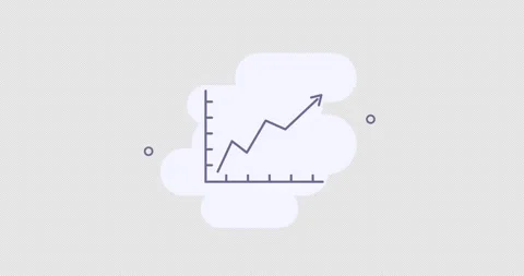 chart 2d animated outline icon | Stock Video | Pond5