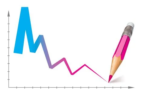 Chart 3d render 스톡 일러스트