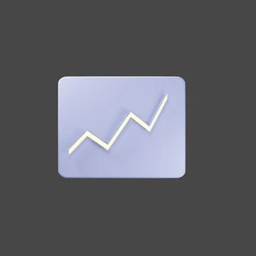 Chart 3d rendering Stock Illustration