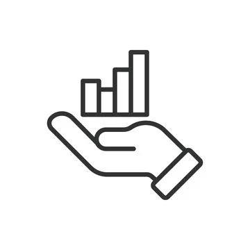 Chart analysis icon in line design. Chart, analysis, data, insights, statistics イラスト素材