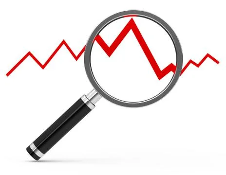 The chart analysis Stock Illustration