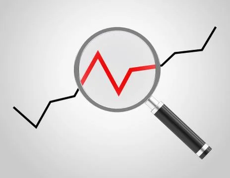 The chart analysis Stock Illustration