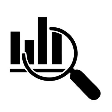 Chart and analysis Stock Illustration