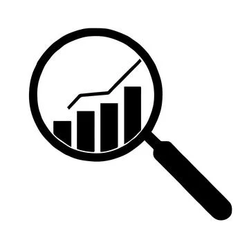 Chart and analysis Stock Illustration