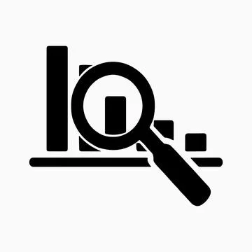 Chart and analysis Stock Illustration