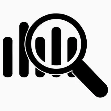 Chart and analysis Stock Illustration