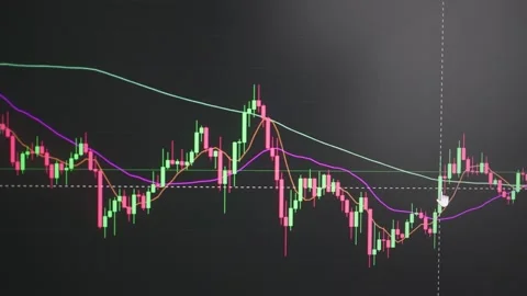 Chart and graph in business and finance. Stock and Cryptocurrency Index Stock Footage 202639299
