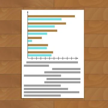 Chart and graphic Stock Illustration