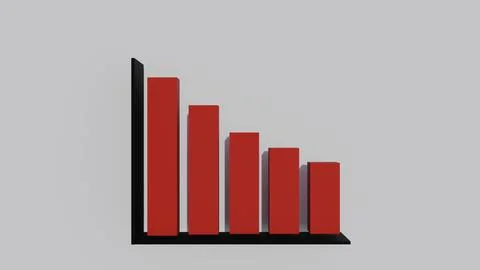 Chart and infographic elements on a light background for presenting statist.. Illustrazione stock