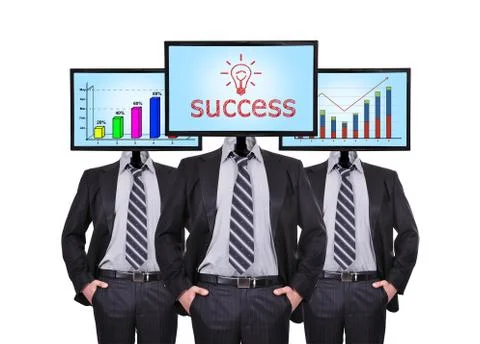 Chart and success Stock Illustration