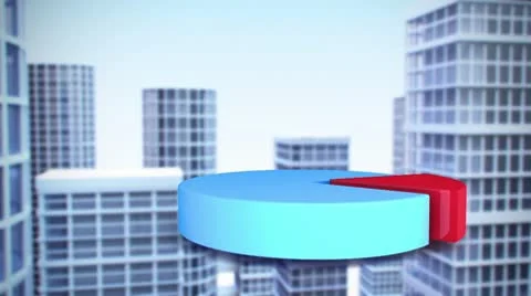 Chart on animated background Stock Footage 9121995