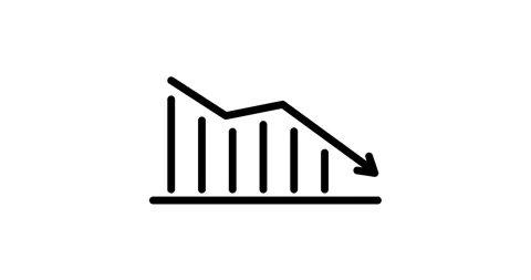 Chart animated outline icon Stock Footage 263570530