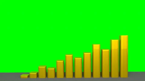 Chart - Animation - Gold Vídeo Stock 24676554