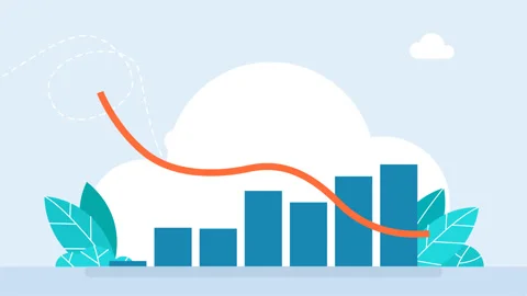Chart is on the background of the nature. Seven columns of the growth chart. Stock Footage 315428075