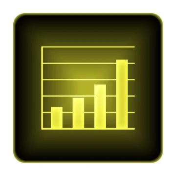 Chart bars icon. internet button on white background.. Stock Illustration