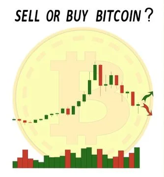 Chart of bitcoin Stock Illustration